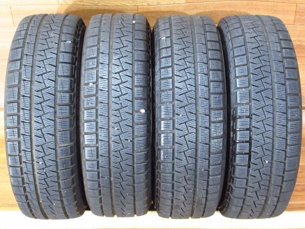 Weds joker 5.5J-14+38 100/4H ICE ASIMMETRICO 175/65R14 14インチアルミホイール+スタッドレスタイヤ付4本スイフト/キューブ/ヴィッツ_画像10