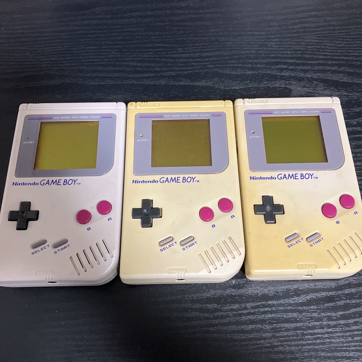 Nintendo 初代ゲームボーイ 本体　3台セット　ジャンク　レターパックプラスにて送料無料