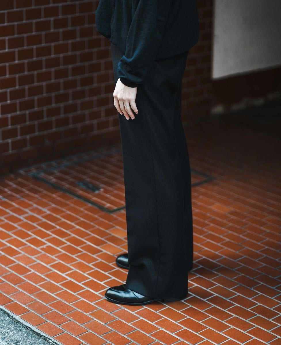 COMOLI 23AW LIGHT MELTON PIPED STEM PANTS ライトメルトン COMOLI 23AW LIGHT MELTON PIPED STEM PANTS ライトメルトン