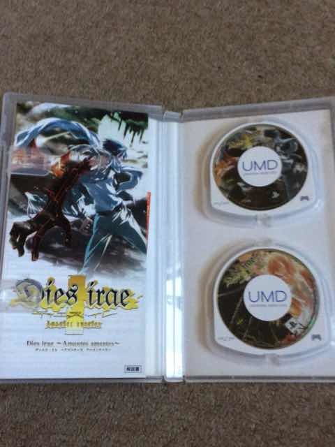 PSP Dies irae　ディエス・イレ -Amantes amentes 通常版 動作確認済PSPソフト６本まで、１８５円_画像2