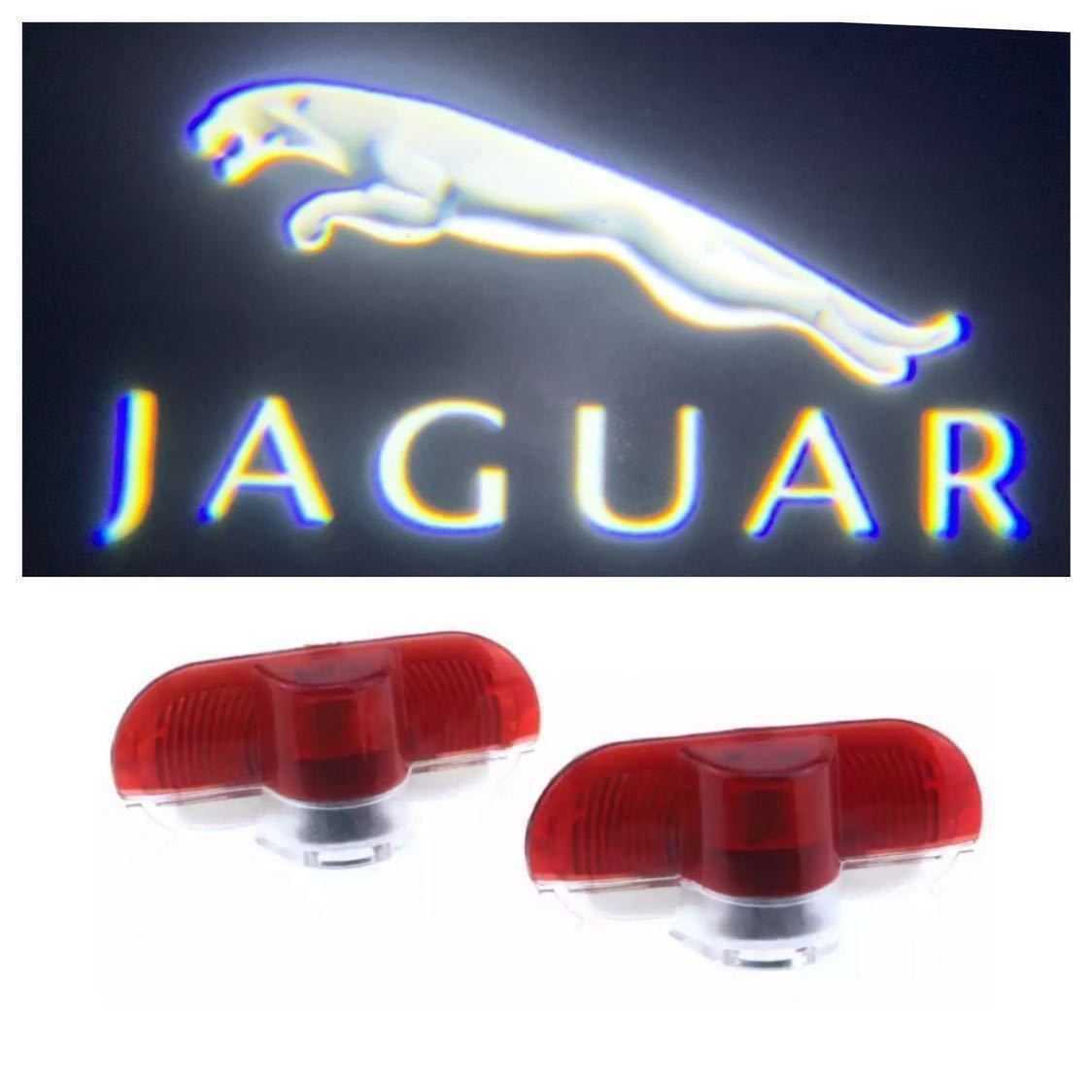 Jaguar ジャガー LED ロゴ プロジェクター ドア カーテシ ランプ Xタイプ XJ XK XKR タイプドア ライト エンブレム マーク ドア ライト_画像1