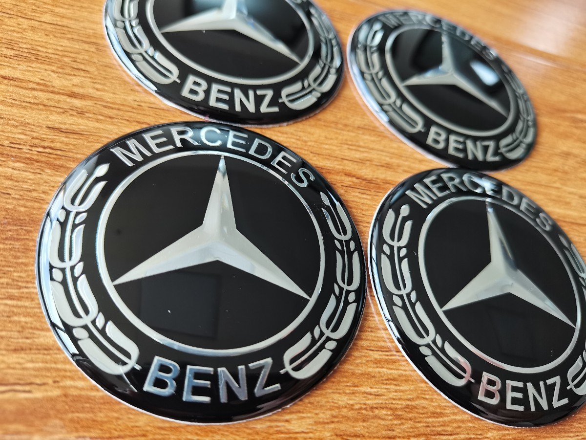 Mercedes-Benz メルセデスベンツ ホイールセンターキャップシール 4枚セット 直径65mm 防塵_画像2