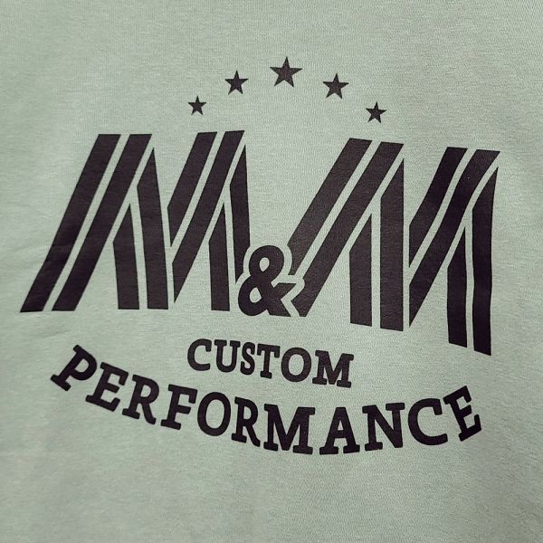 261503【Lサイズ】M&M CUSTOM PERFORMANCE HEAVY SWEAT クルーネック スウェット セージグリーン 22-MSW-005 裏起毛 メンズ_画像3