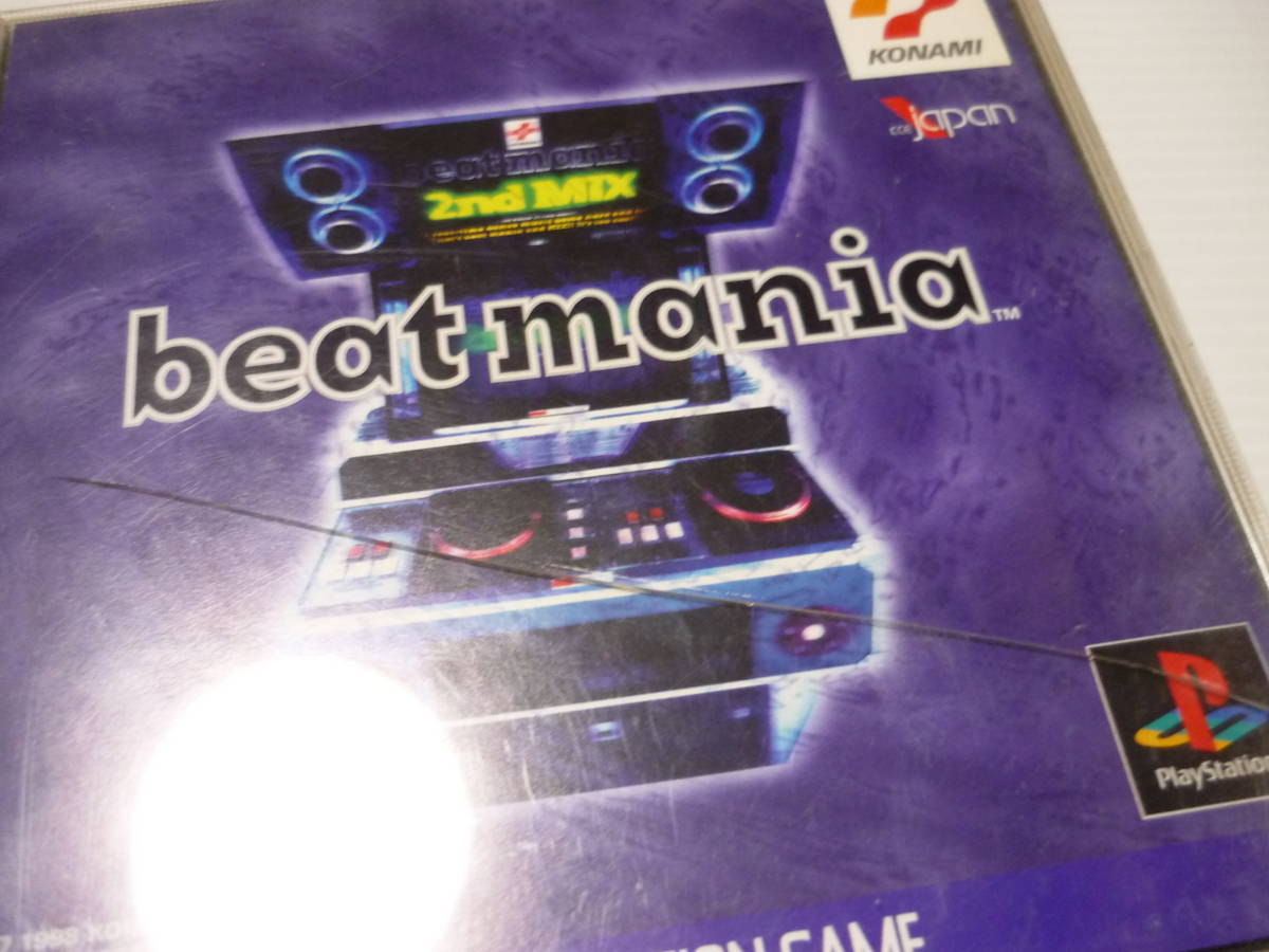 [管00]【送料無料】ゲームソフト PS1 ビートマニア beatmania SLPM-86126～7(VX103-J1) プレステ PlayStation