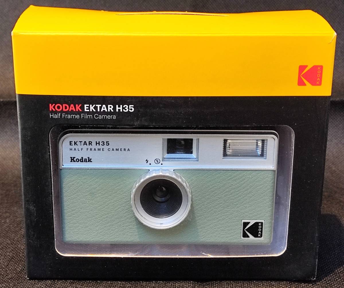 ※訳あり品 コダック フィルムカメラ EKTAR H35 Kodak ハーフフレーム セージ_画像1