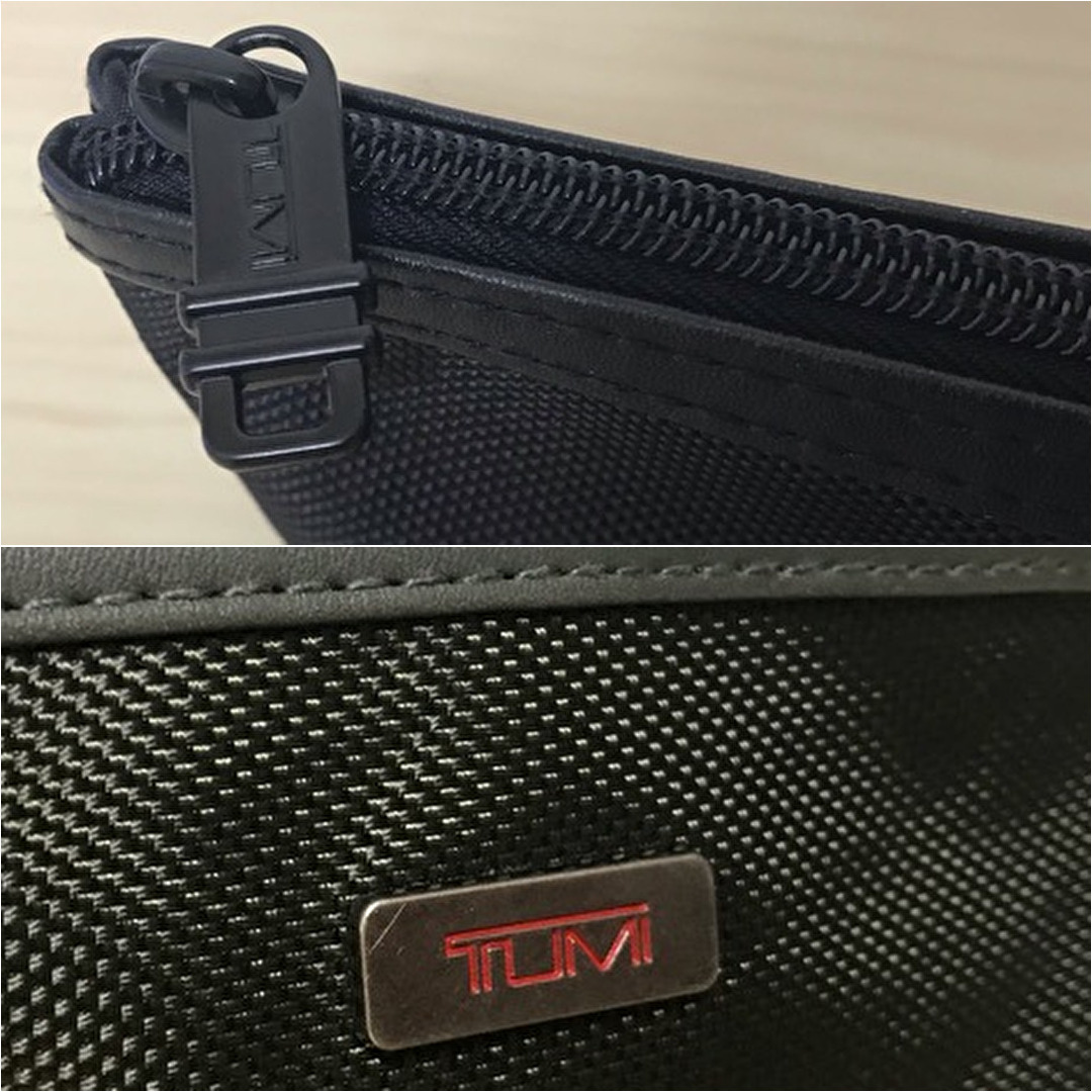 即決4500円★送料無料★非売品●TUMI×JAL/日本航空●黒&カーキ ビジネスクラス アメニティ ポーチのみ 2個セット_画像10