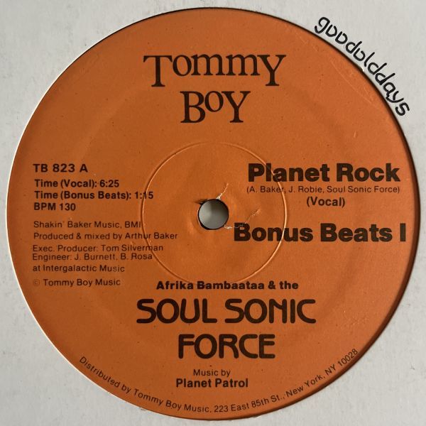 ラップ、ヒップホップ Afrika Bambaataa & The Soul Sonic Force Music By Planet Patrol - Planet Rock