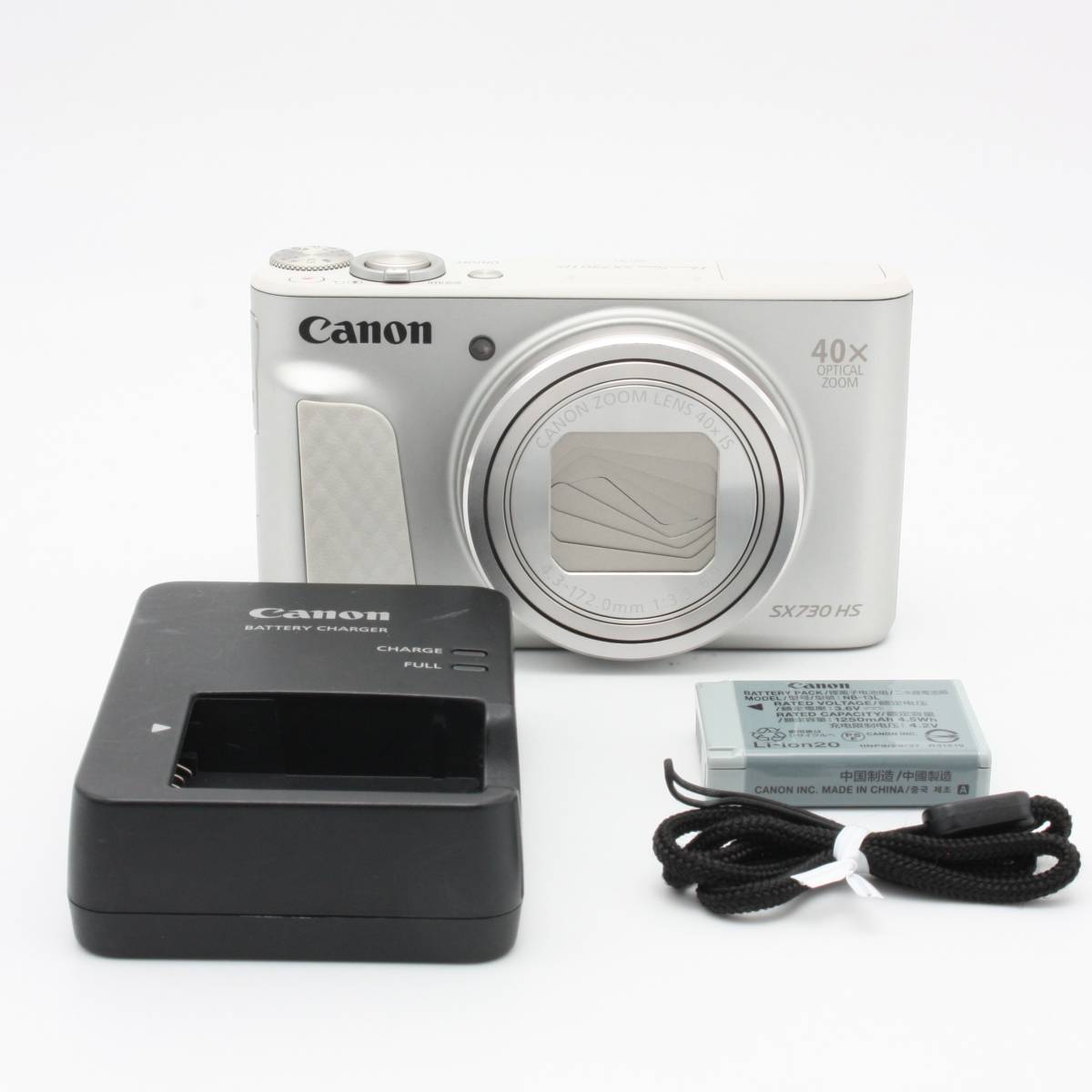 【Y938】Canon コンパクトデジタルカメラ PowerShot SX730 HS シルバー 光学40倍ズーム PSSX730HS(SL)_画像1