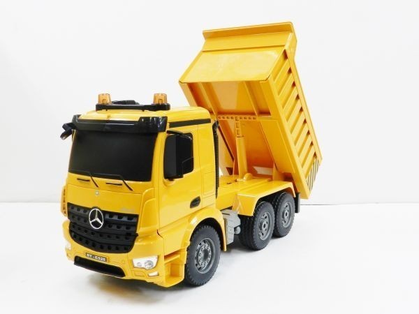 [. bargain set ]2.4GHz 1/14 large power shovel radio-controller |2.4GHz 1/20 Mercedes Benz AROCS(aroks) dump car 2 kind set 