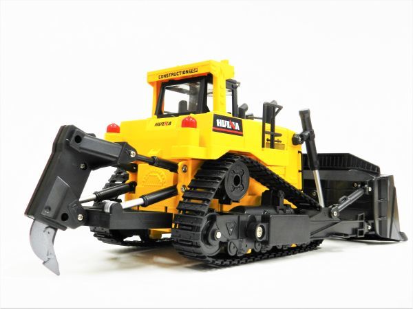 格安SALEスタート! 2.4GHz 1/16 ☆建設重機ラジコン☆ 9CH ☆リッパー付き ブルドーザーラジコン フルファンクション仕様 フルセット トラック、トレーラー