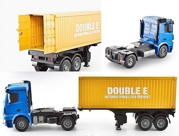 2.4GHz 1/20 scale super large heavy equipment forwarding trailer radio-controller,2.4GHz 1/20 scale sea on container trailer radio-controller *2 pcs. set 