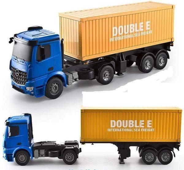 2.4GHz 1/20 scale super large heavy equipment forwarding trailer radio-controller,2.4GHz 1/20 scale sea on container trailer radio-controller *2 pcs. set 