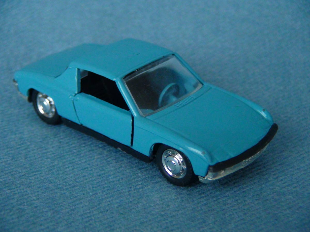 1970年代古い西ドイツ・シュコー1/66VWポルシェ914-1.7ノーマルタイプ青・美品/ケース付_画像5