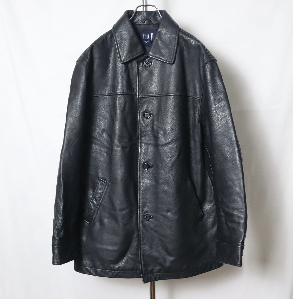 90s オールドギャップ レザーカーコート GAP leather 90年代 M メンズ ジャケット 革ジャン Schott コート ショット LONDON Paul Smith_画像1