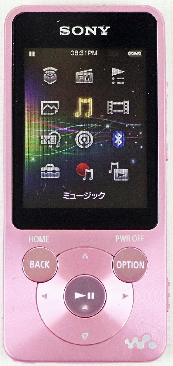 S◇ジャンク品◇WALKMAN/ウォークマン Sシリーズ 8GB NW-S784 ピンク ソニー/SONY DIGITAL MEDIA PLAYER スピーカー/ACアダプターつき_画像7