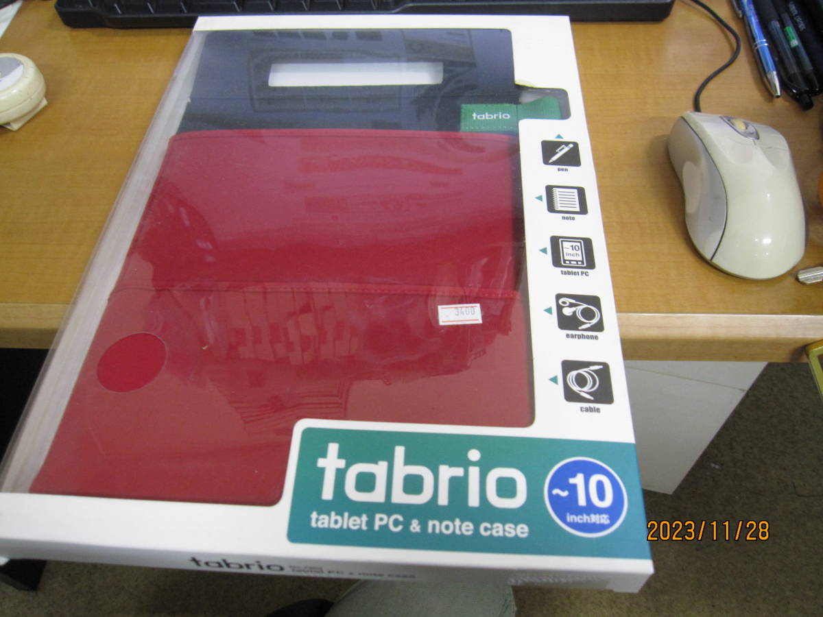 コレクション●新品 Tabrio タブリオ キングジム KING JIM No.7902 タブレットPC・ノートケース 10インチ RED_画像1