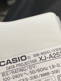 CASIO データプロジェクター XJ-A252 1台 11-16-C_画像5