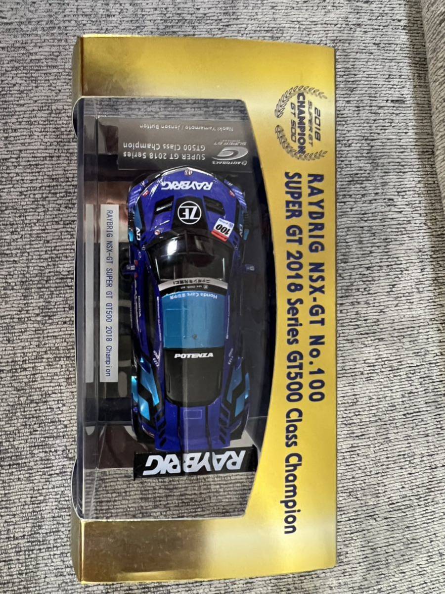 最終出品！EBBRO SUPER GT 2018 SERIES NSX-GT Champion Car ホンダ レイブリック NSX No.100 GT500 シリーズチャンピオンの画像2