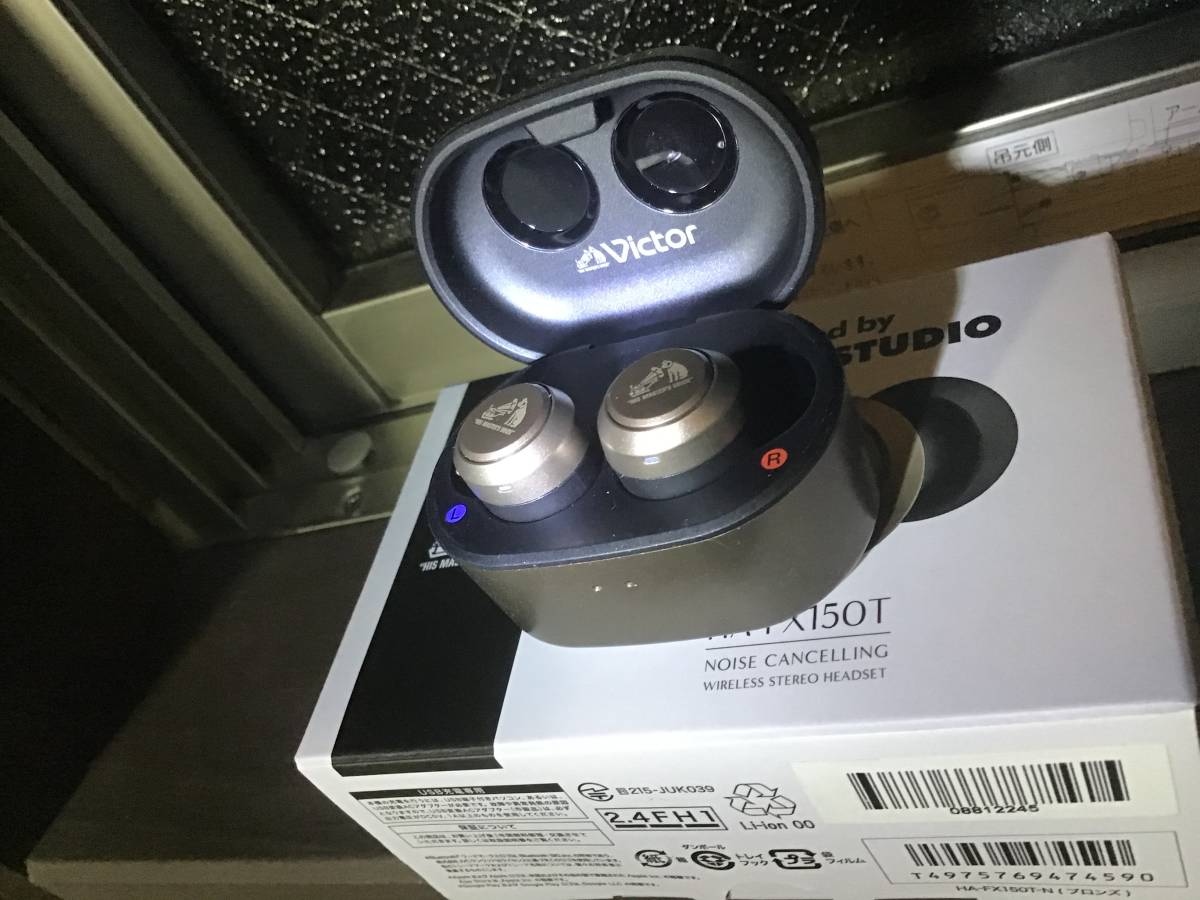 【中古】Victor HA-FX150T Bluetooth ワイヤレスイヤホン_画像2