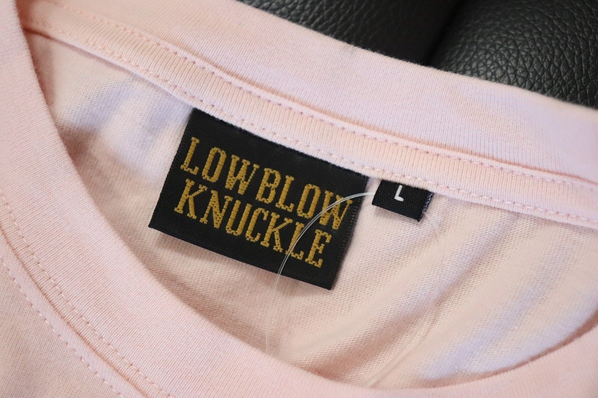 1円スタート!low blow knackle×Betty Boopベティブープ新品メンズ長袖TシャツLサンプル刺繍1_画像5