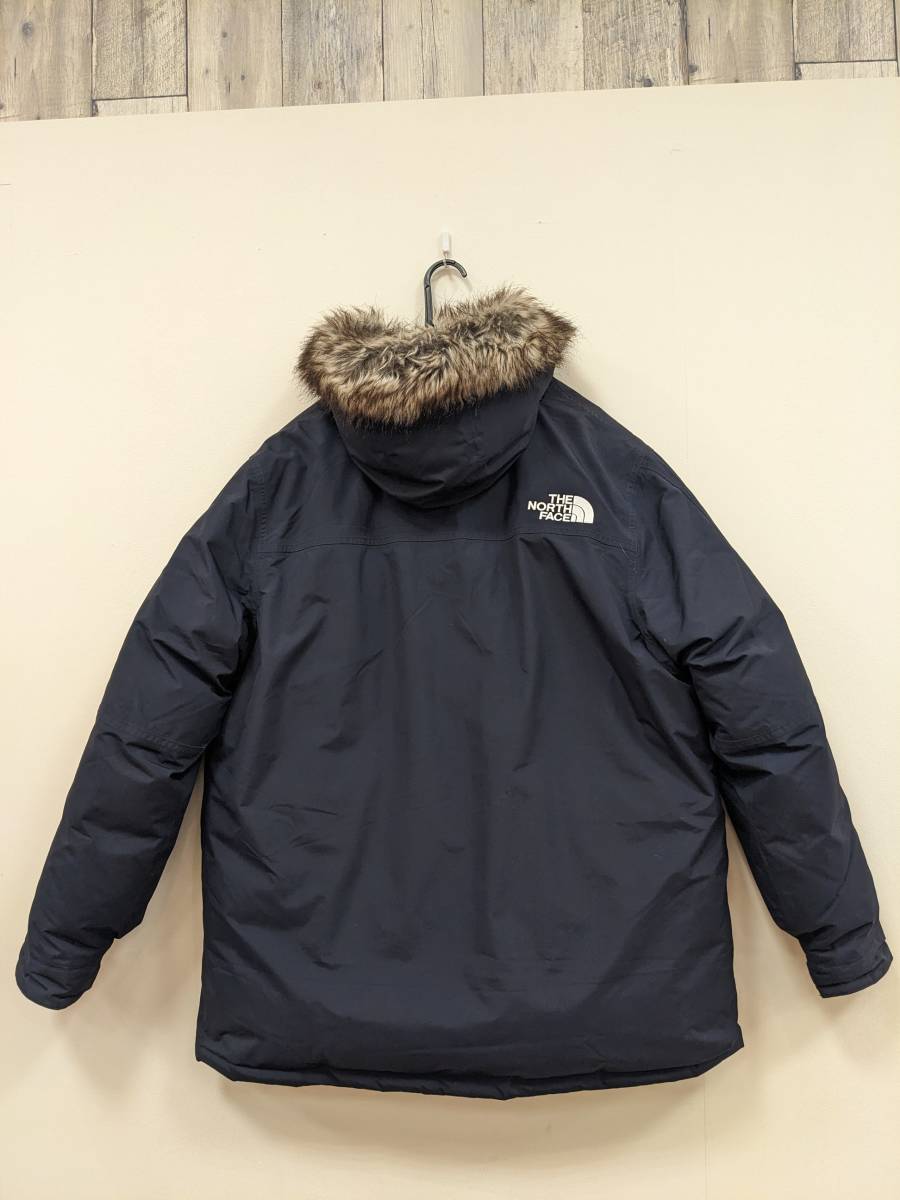 【B-9419】THE NORTH FACE ノースフェイス　マクマードパーカ ダウンジャケット DRYVENT　600　ネイビー 紺 メンズ　MENS　XL _画像2