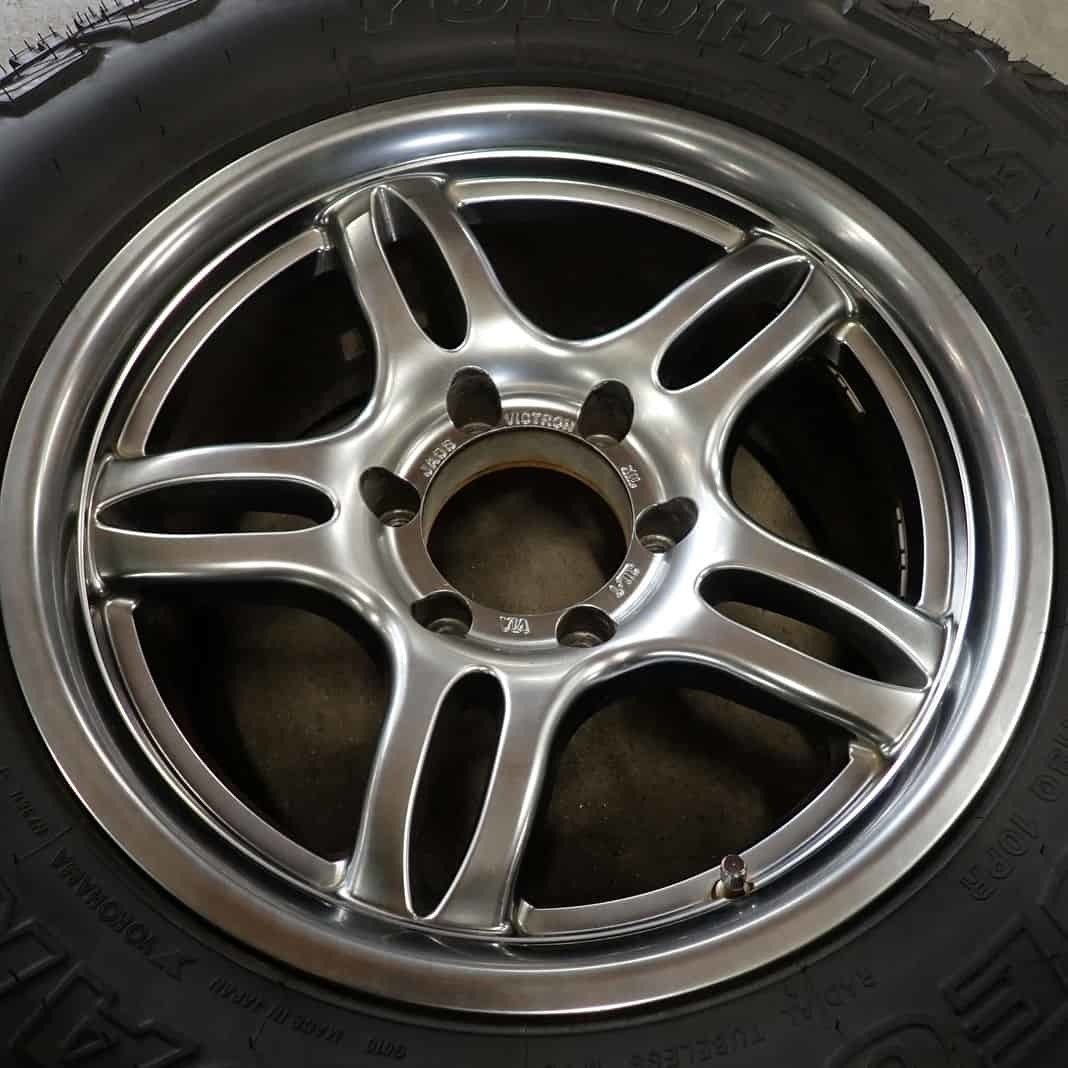 夏5本 会社宛 送料無料 265/70R17×8J 121/118 LT ヨコハマ ジオランダー JAOS ジャオス VICTRON アルミ 背面付き プラド サーフ NO,E6358の画像2