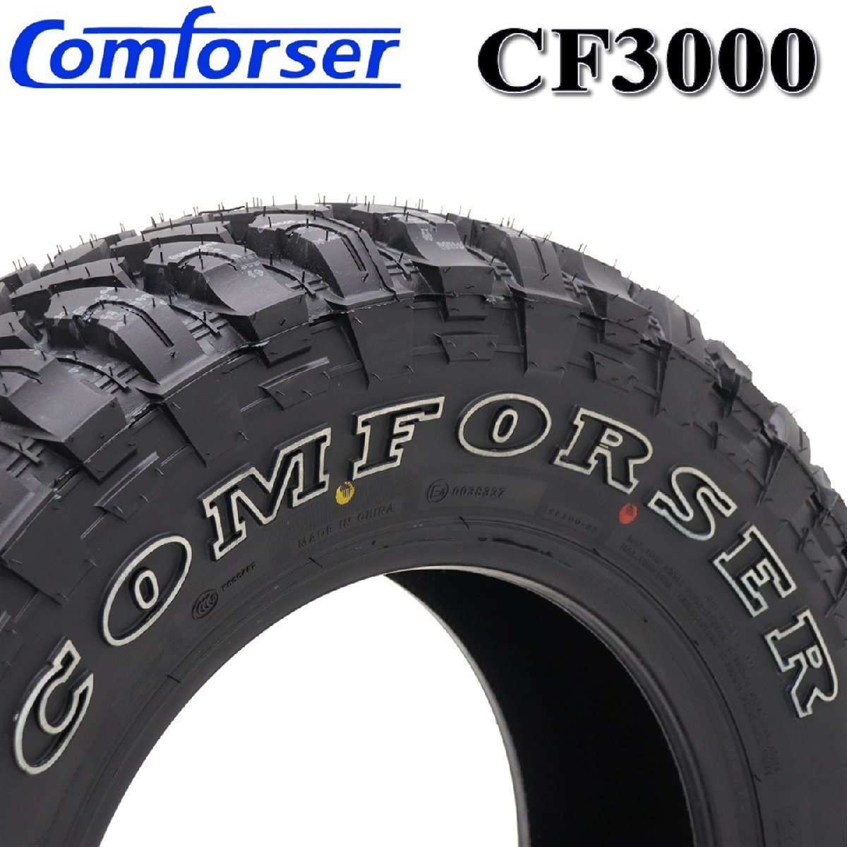 2022年製 新品 2本価格 会社宛 送料無料 215/75R15 6PR Comforser CF3000 夏 ホワイトレター OWL マッド ジムニー シエラ M/T NO,SH211_画像3