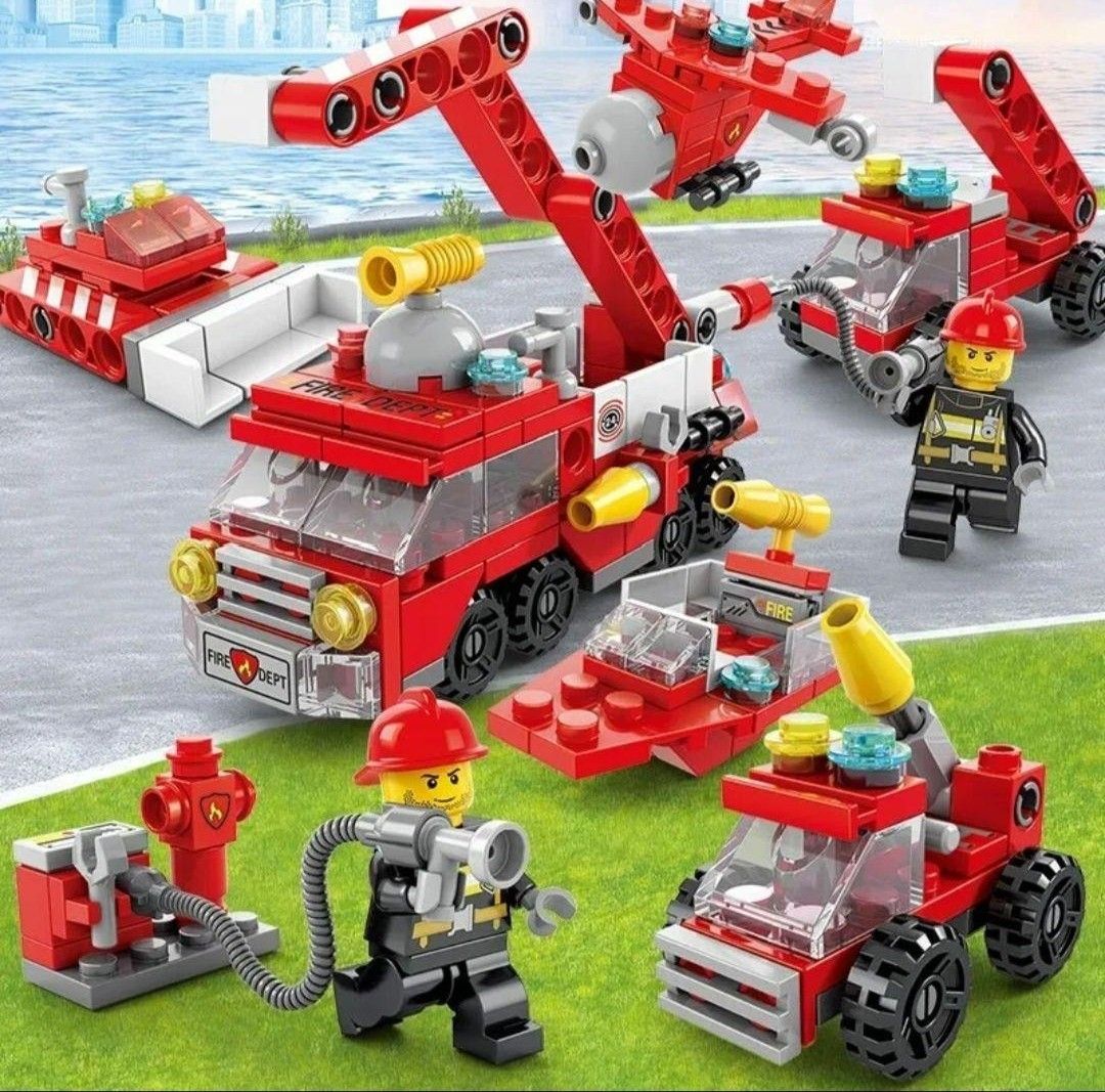 ブロック レスキュー 6歳以上 レゴ互換 消防車 知育玩具