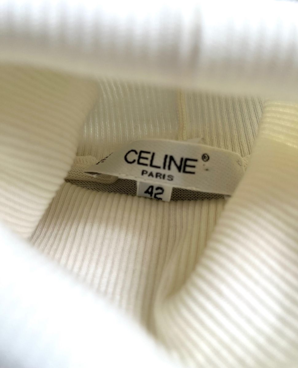 超美品！CELINE　最高級　コットン　タートルネック　大きいサイズ