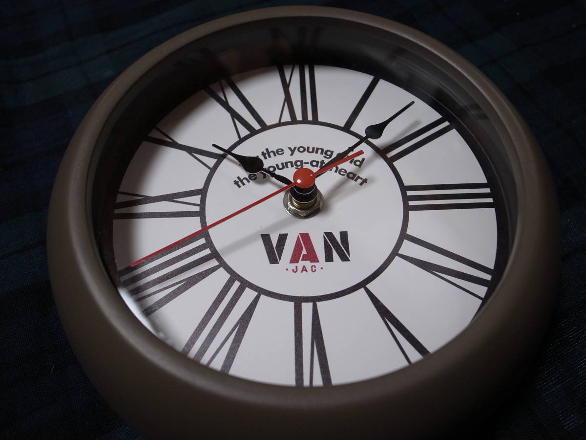 *VAN JAC Van ja Kett * graphic arch Logo put clock wall clock *2WAY*VAN JACKET