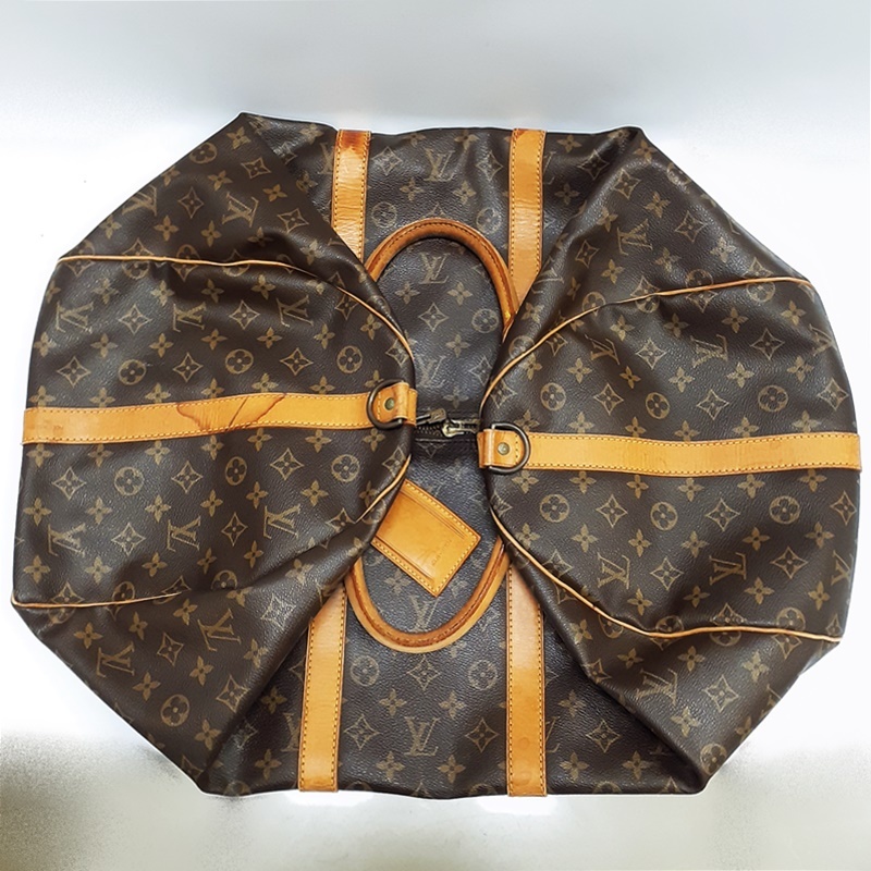 (完全現状品) LOUIS VUITTON モノグラム キーポル・バンドリエール55 M41414 ショルダー紐無し ボストンバッグ 旅行かばん ルイヴィトン_画像3