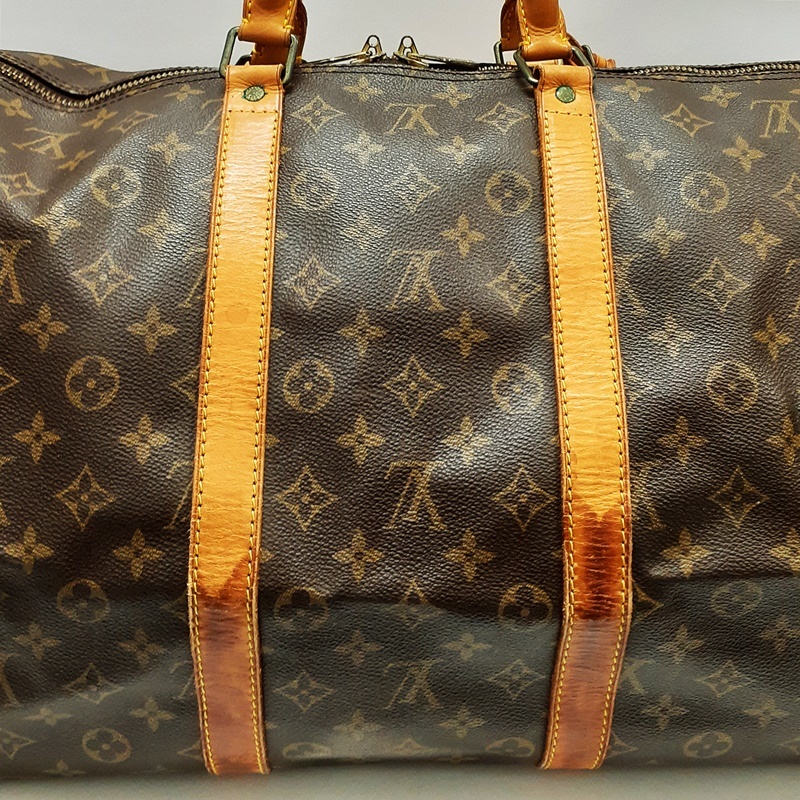 (完全現状品) LOUIS VUITTON モノグラム キーポル・バンドリエール55 M41414 ショルダー紐無し ボストンバッグ 旅行かばん ルイヴィトン_画像6