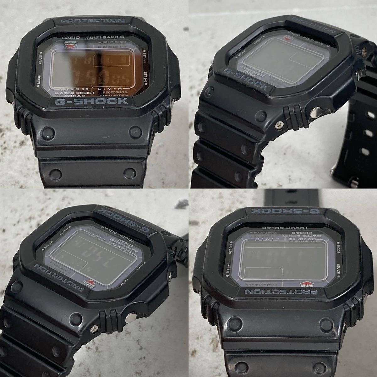 美品 箱説付CASIO G-SHOCK GW-M5610-1BJF タフソーラー 電波受信 電波ソーラー マルチバンド6 スクウェア ブラック スピード 反転液晶_画像4