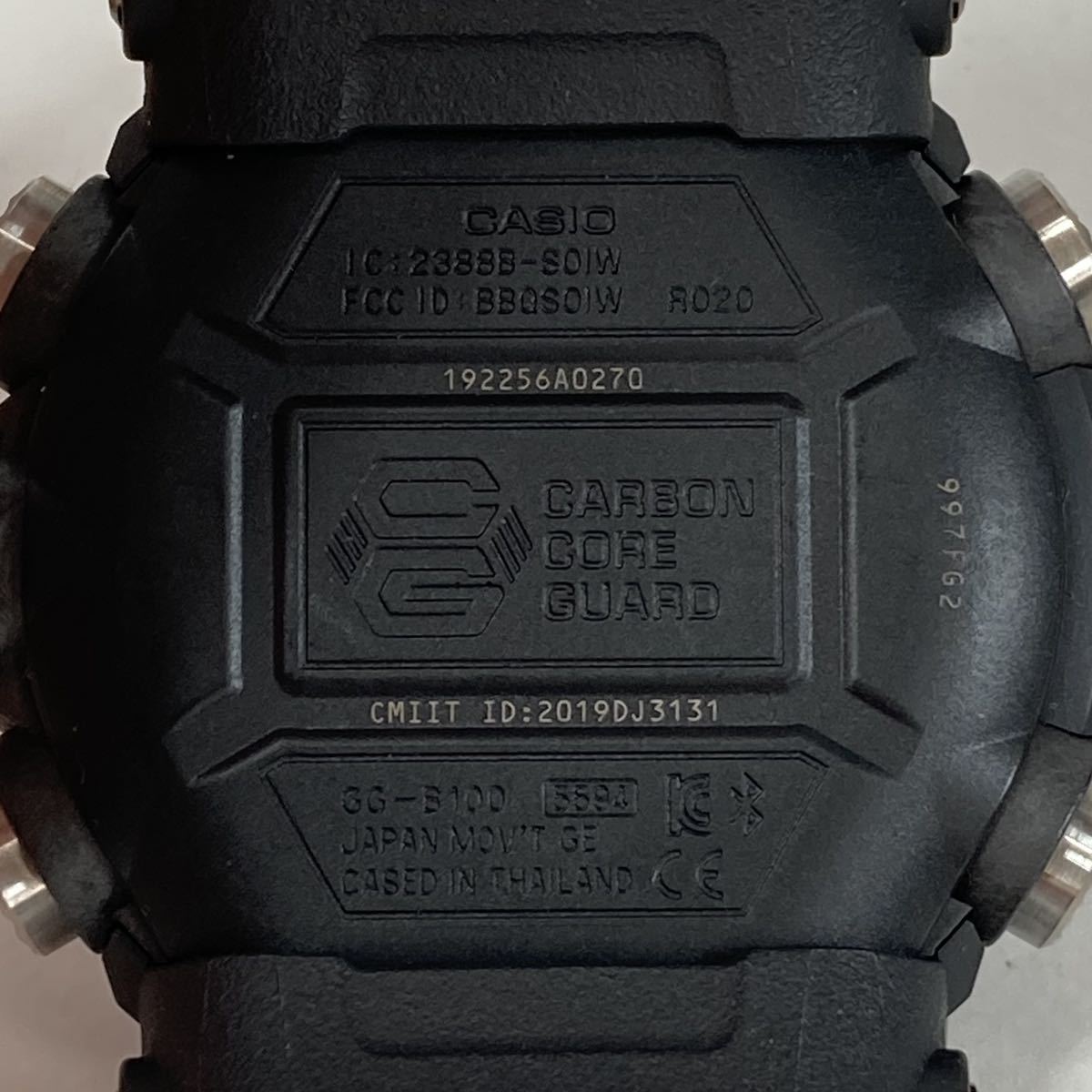 極美品 G-SHOCK GG-B100-1AJF MUDMASTEマッドマスター Bluetooth搭載モバイルリンク トリプルセンサー機能 アナデジ ブラック 反転液晶_画像8