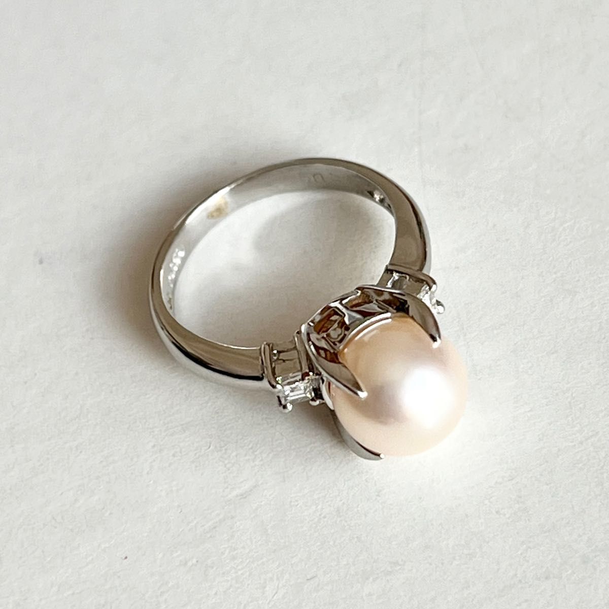 CAMELLIA カメリア 真珠+ダイヤモンド プラチナ 指輪 ジュエリーマキ
