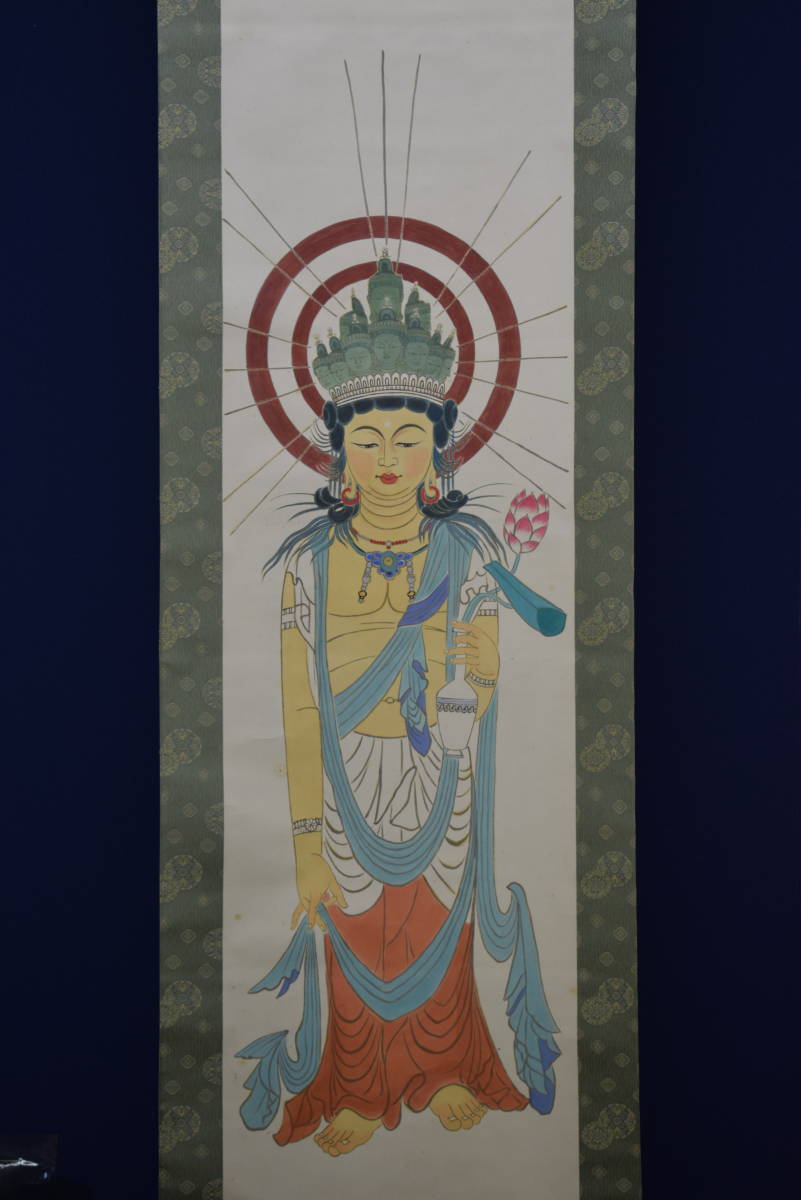不詳/作者不明/観音図/布袋屋掛軸HF-758 不詳/作者不明/観音図/布袋屋掛軸HF-758