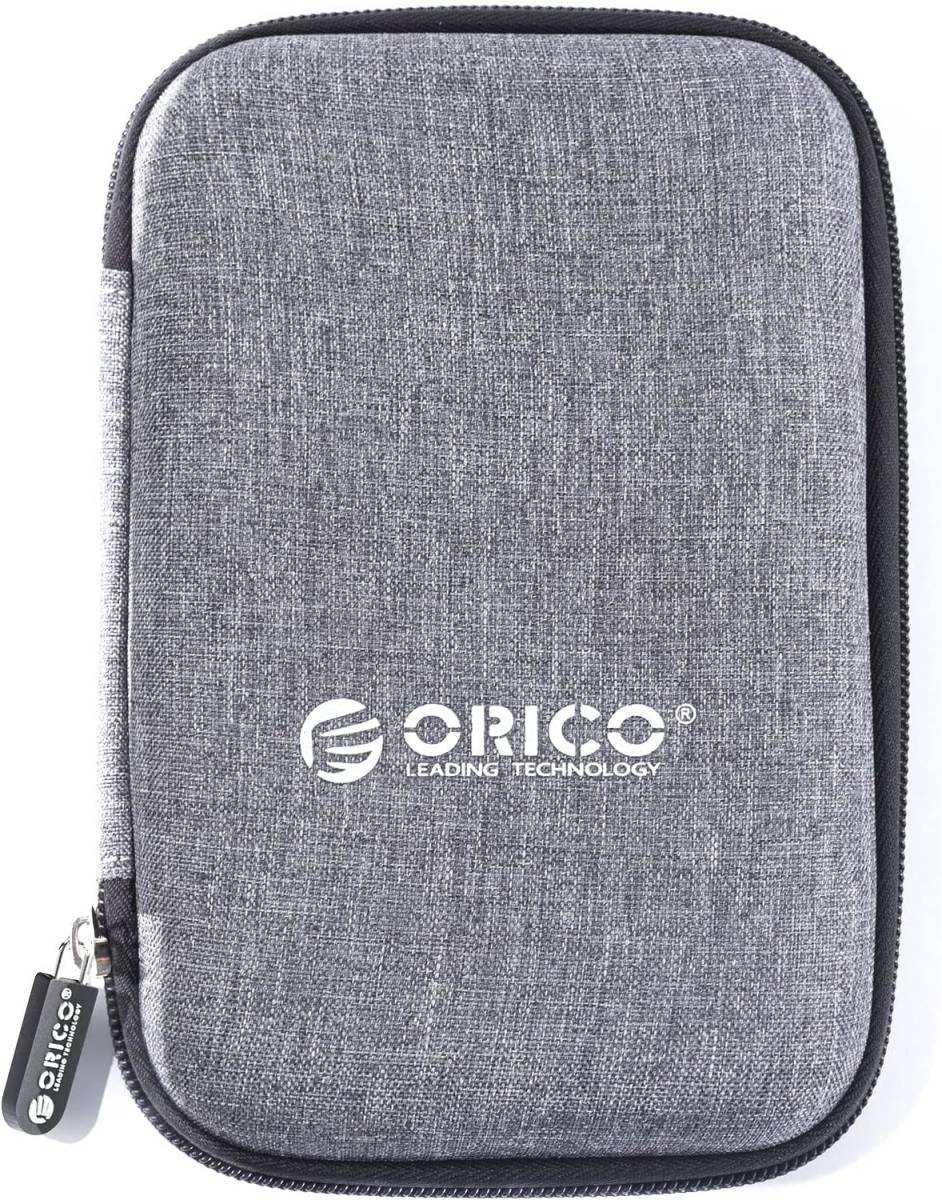 ORICO 2.5インチ ハードディスク 収納 ケース ポータブル HDD 保護ケース SSD本体/ケーブル 小物収納 擦り傷防止 防塵 耐衝撃 2.5型 Y61_画像1