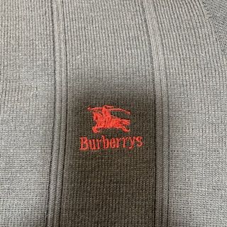 90sヴィンテージ 英国製 バーバリー 刺繍ロゴ ニット コマンド セーター