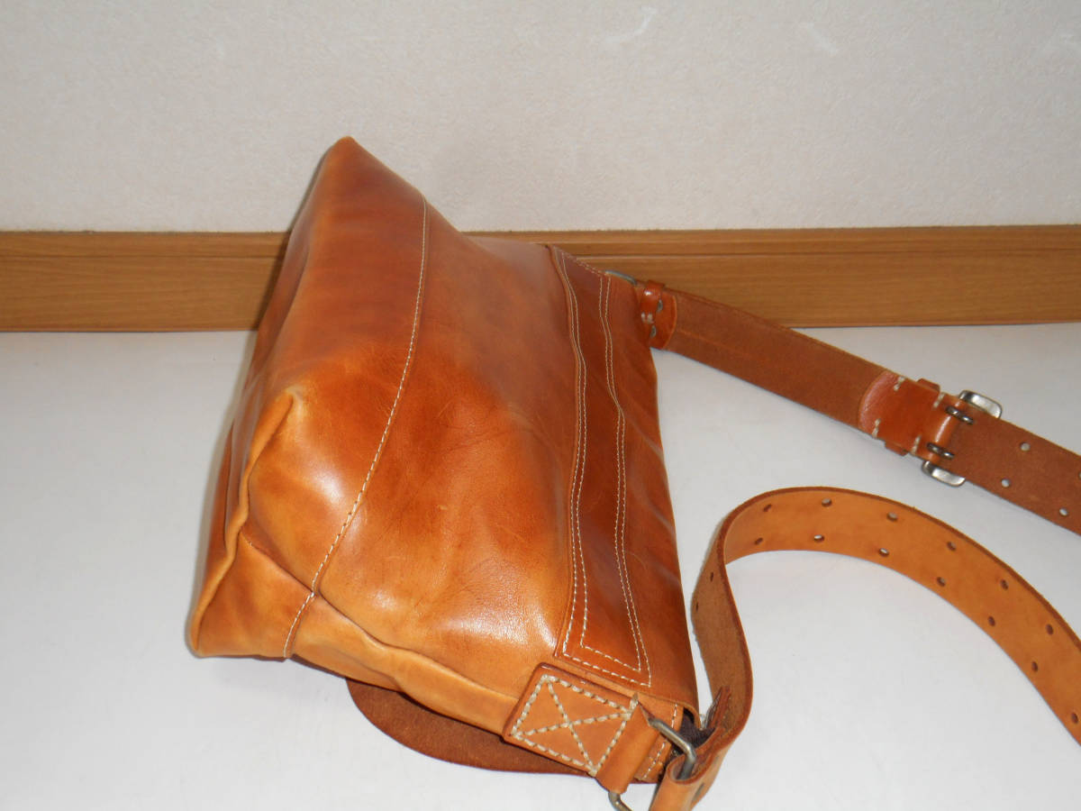 H1203 MANO FECEmanofes original leather shoulder bag Brown (3E 11