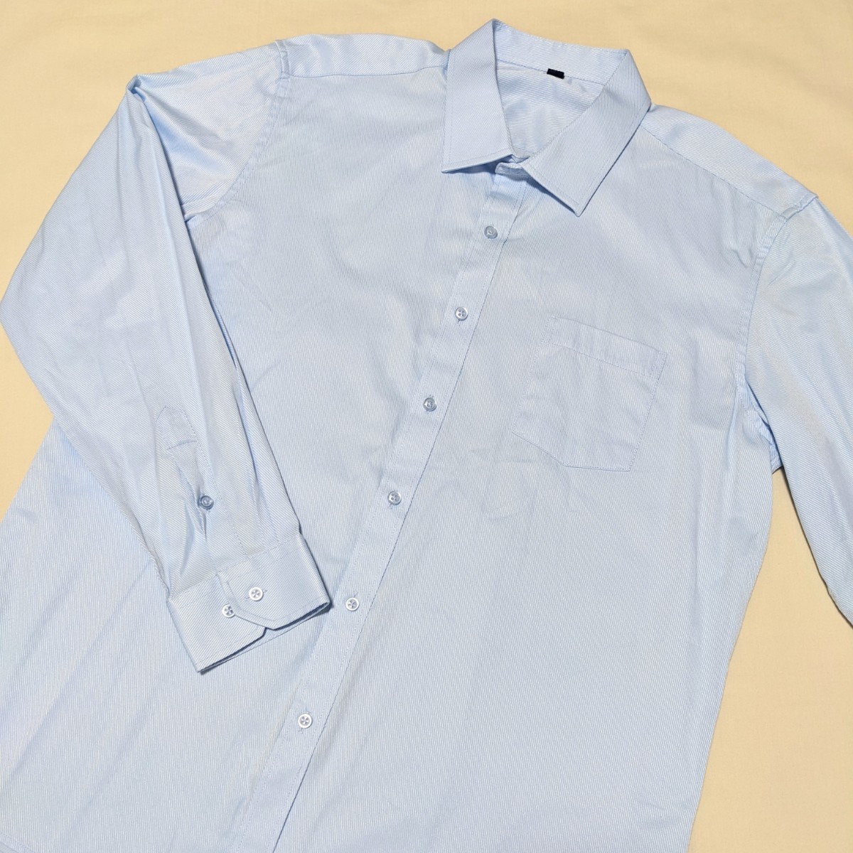 +FY37 メンズ フォーマル 44 3L 長袖 ワイシャツ ドレスシャツ 6点 セット 白 ブルー ビジネス セレモニー 大きいサイズ_画像7