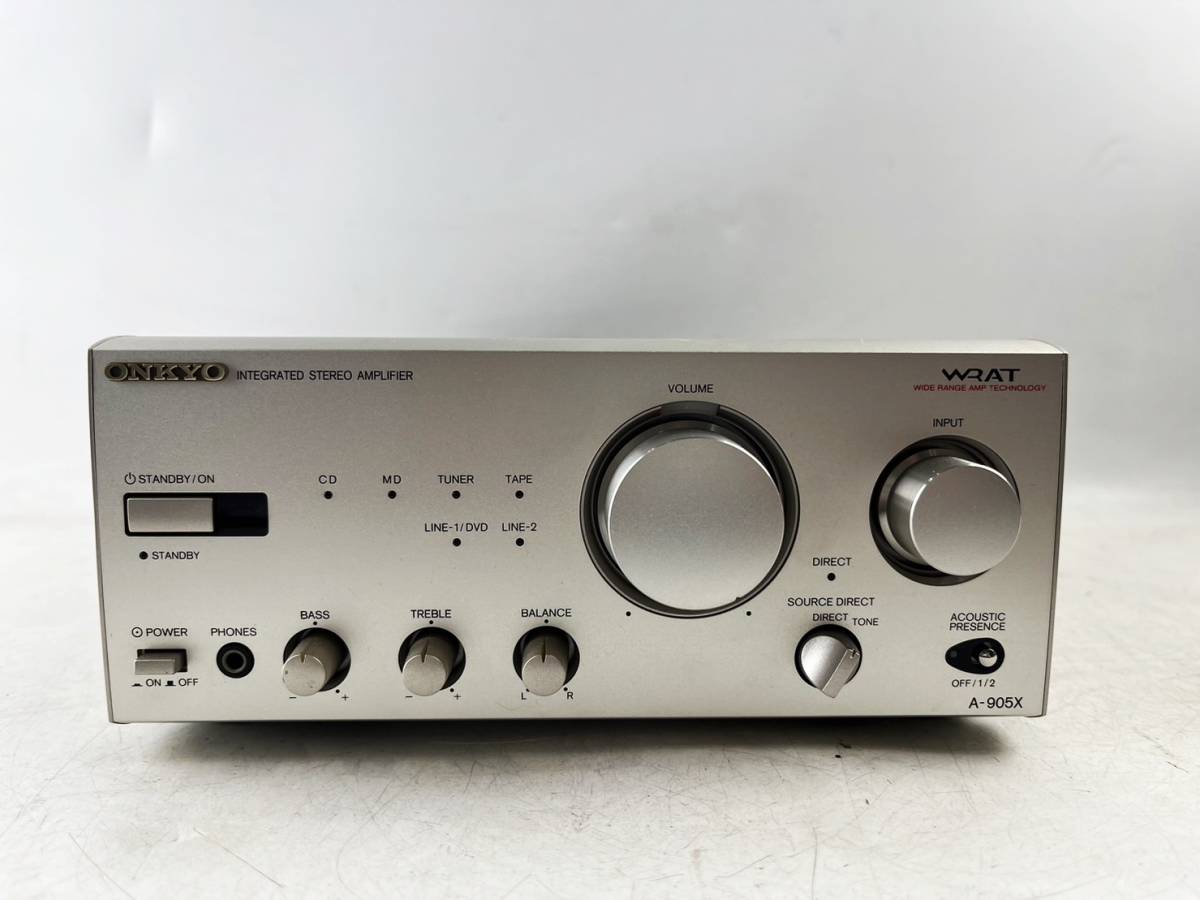 1円～ ONKYO A-905X PRE-MAIN AMP オンキョー 音響機器 オーディオ アンプ_画像1