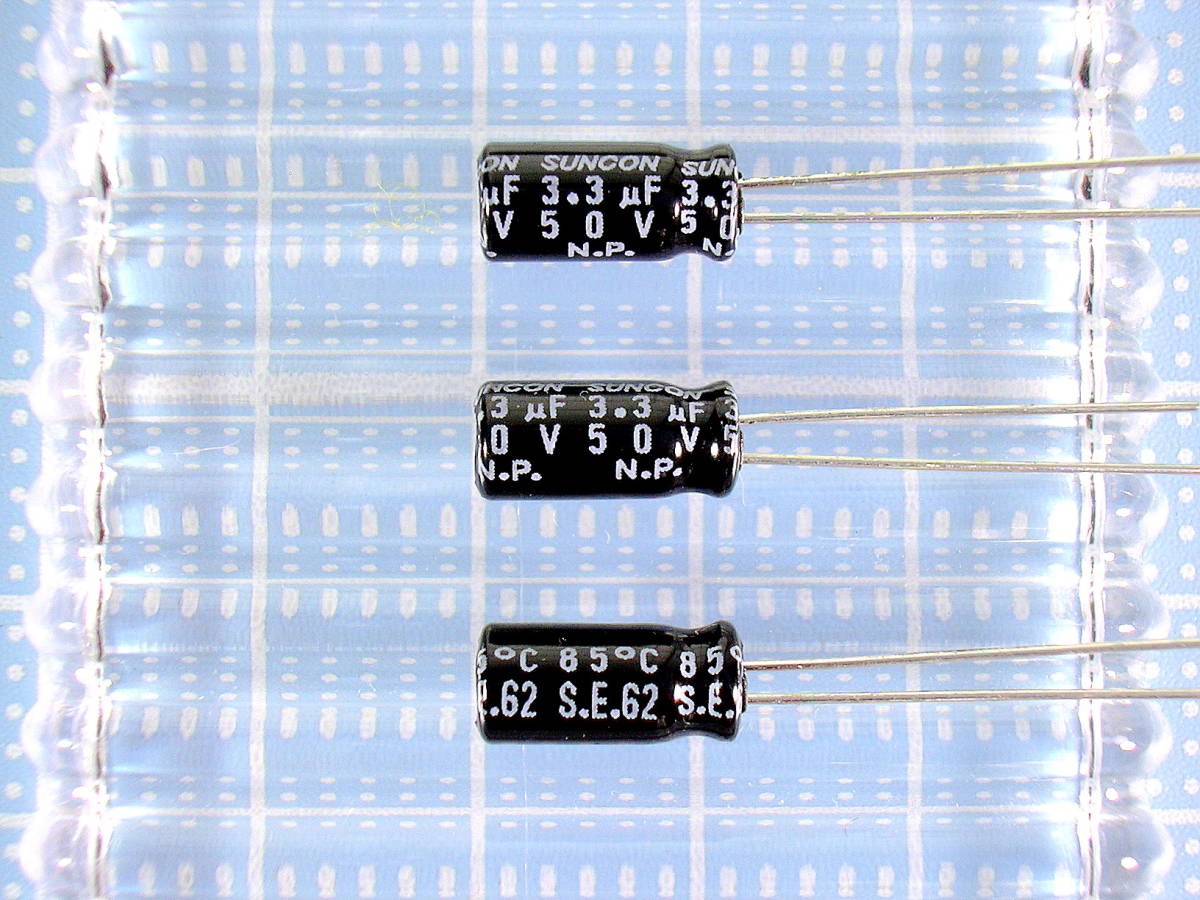無極性電解コンデンサー　50V　3.3μF　　　　　　　　　　 10個_画像1