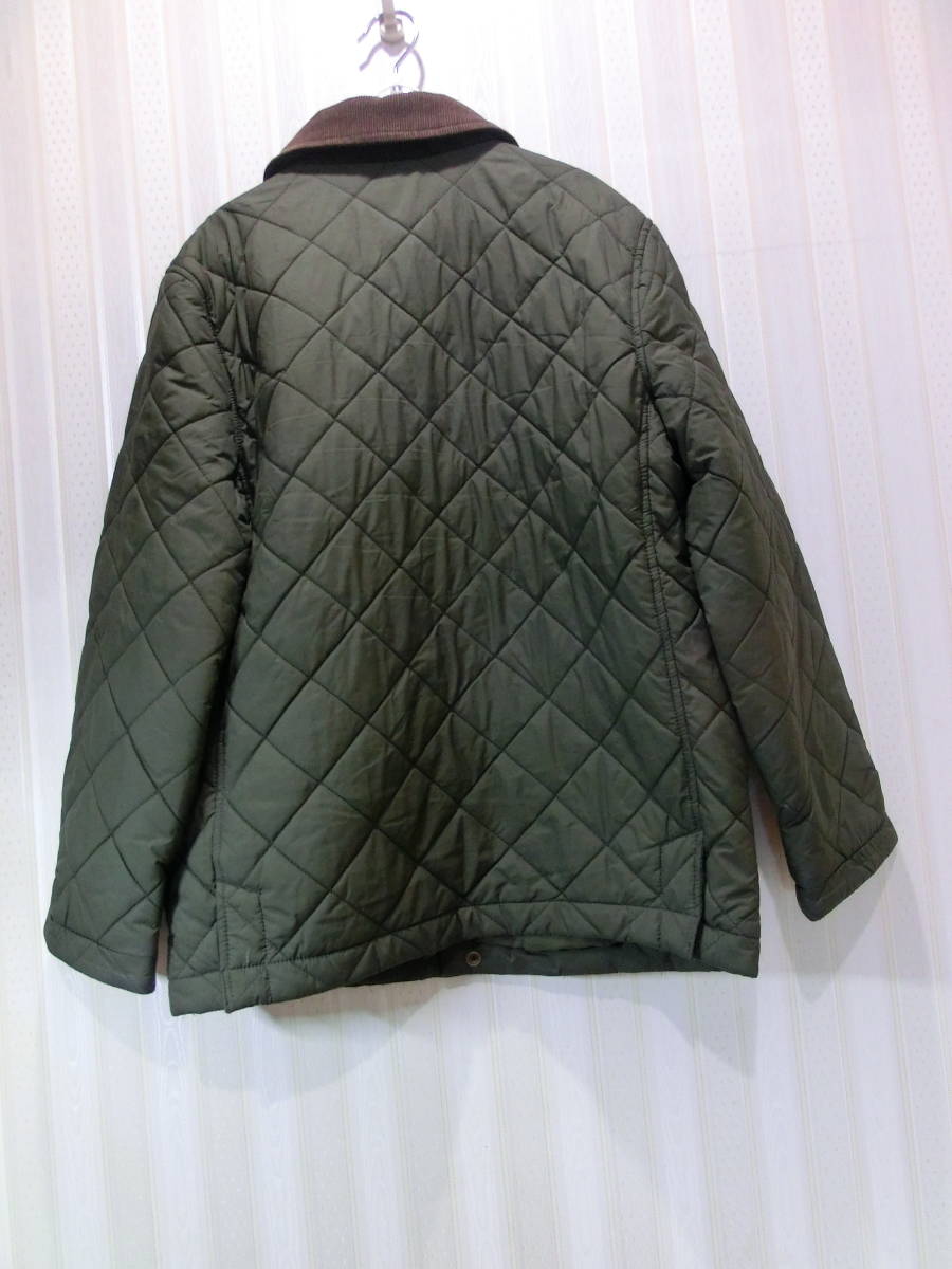 * Ralph Lauren / Ralph Lauren 150.* quilting coat ( olive green * collar is tea color. ko-tiroi)/ outer / jacket s716