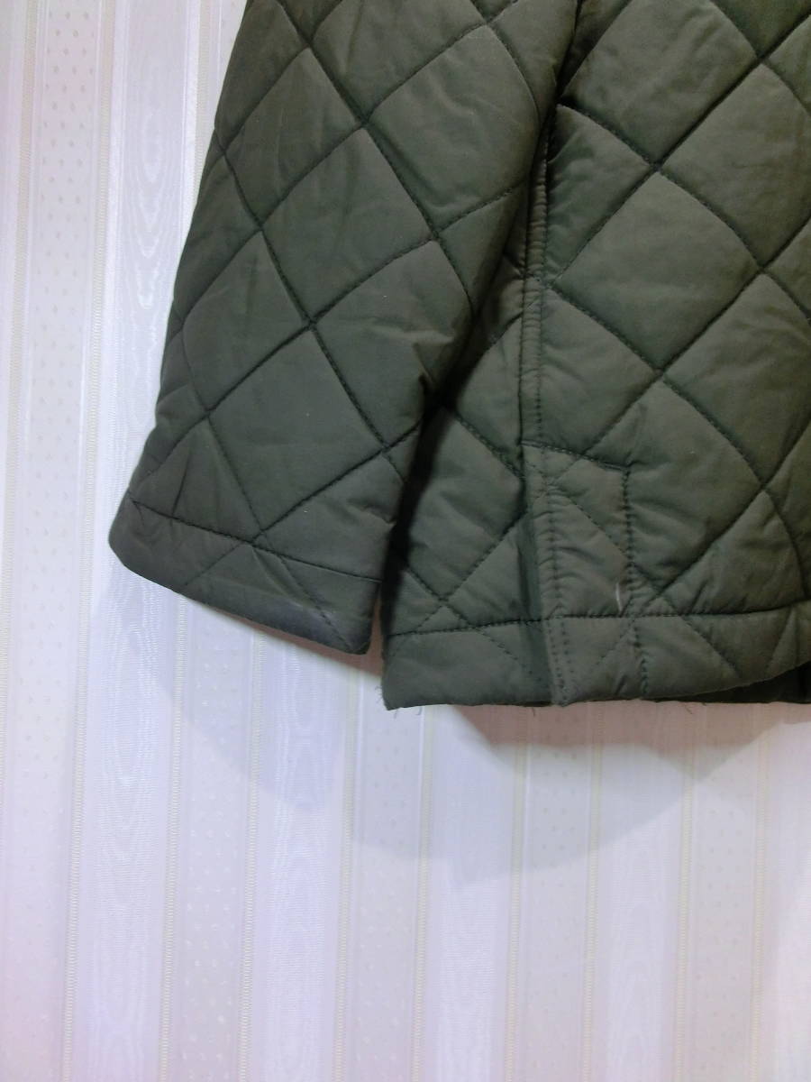 * Ralph Lauren / Ralph Lauren 150.* quilting coat ( olive green * collar is tea color. ko-tiroi)/ outer / jacket s716