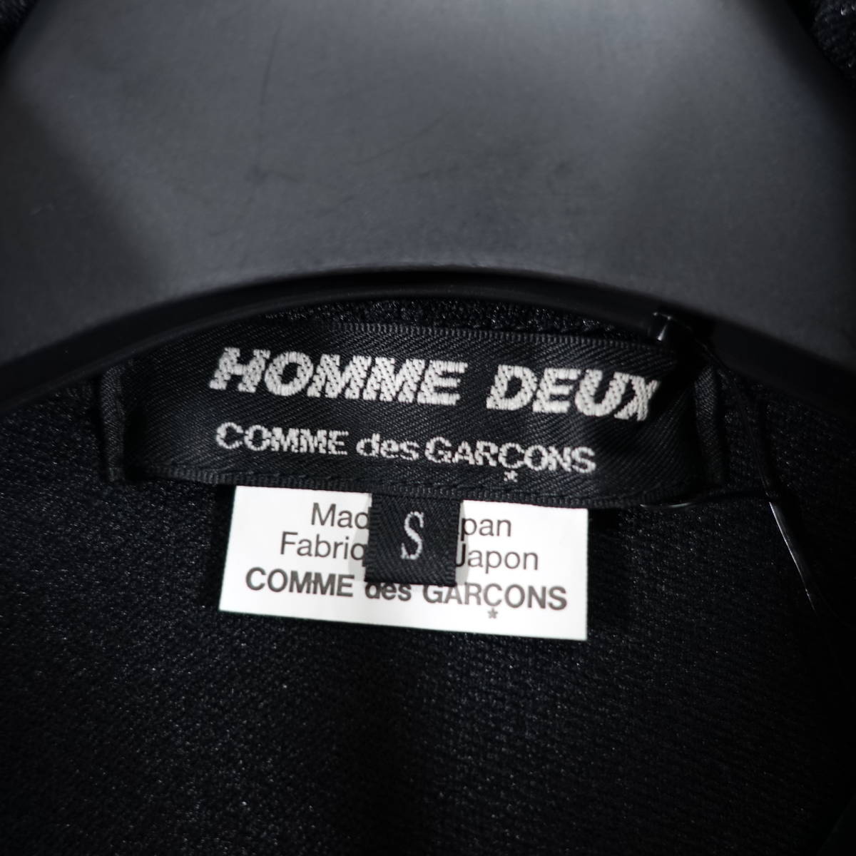 【極美品】コムデギャルソンオムドゥ　2022秋冬　ロング丈ジップパーカー　COMME des GARCONS Homme DEUX　サイズＳ_画像6