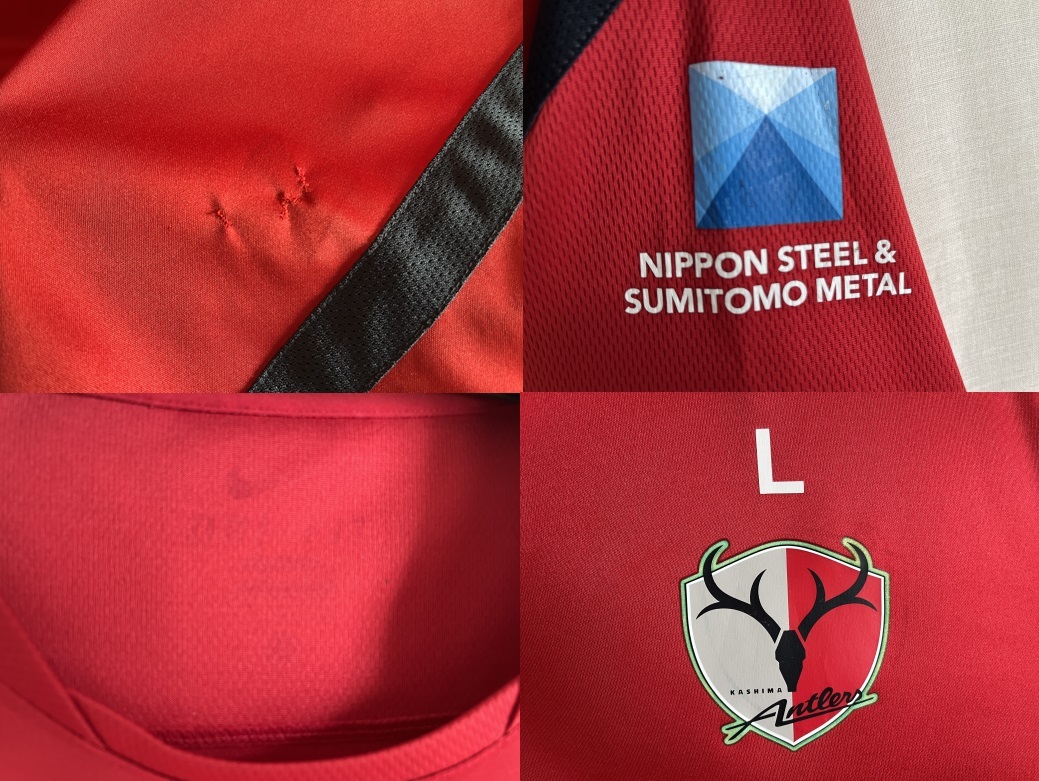 NIKE　鹿島アントラーズ　選手支給品　L/Sプラクティスシャツ　L　練習着　トレーディングシャツ　ナイキ_画像3