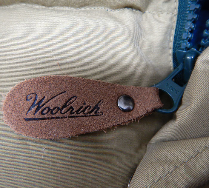 WOOLRICH ウールリッチ ダウンベスト FB2718 サイズL ベージュ×ネイビー_画像9