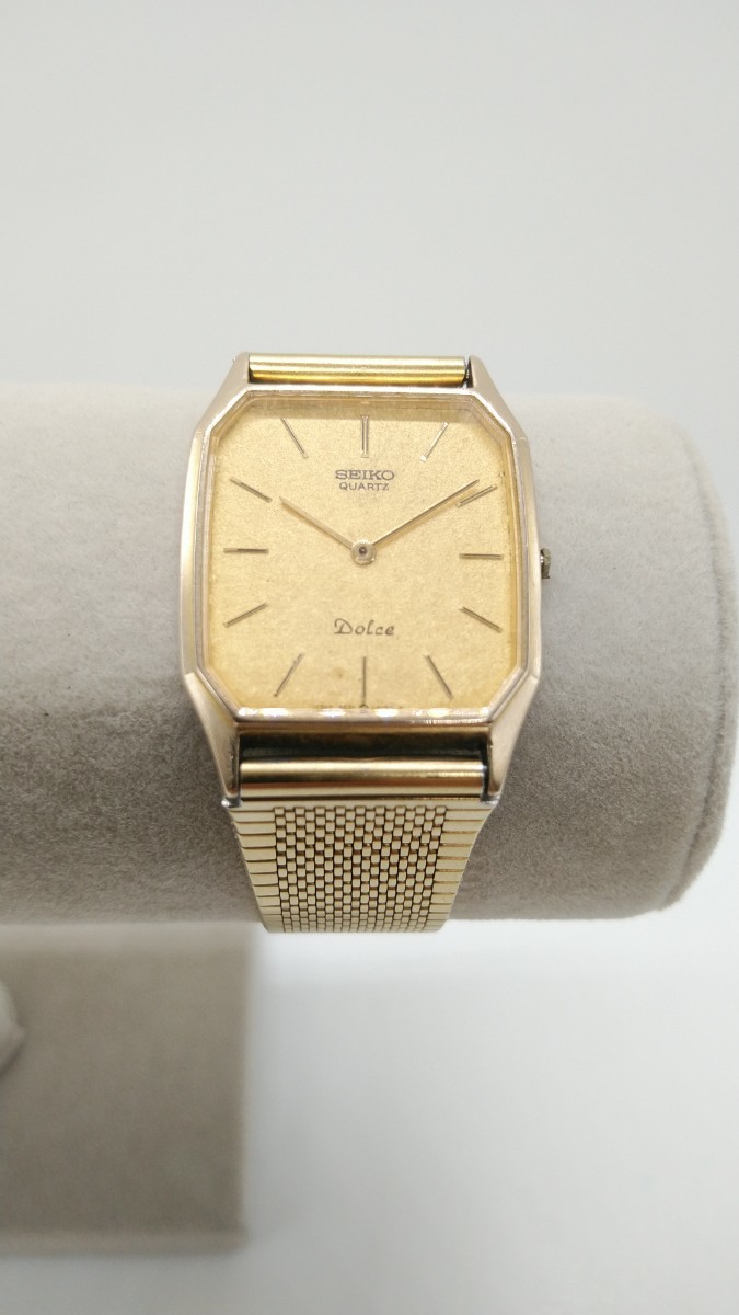 SEIKO セイコー DOLCE ドルチェ 腕時計 クオーツ 9521-5181 ヴィンテージ ゴールド スクエア 10K_画像1