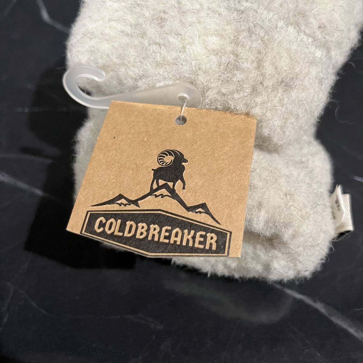 新品 COLDBREAKER コールドブレーカー 定価4950 ミトン 手袋 グローブ ボア ウール もこもこ クリーム ポーランド製 サイズXS 玉mc2330_画像5