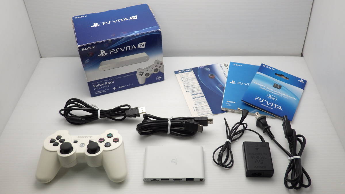 3/ SONY PlayStation Vita TV バリューパック VTE-1000　8GBメモリー 新品　 PS Vita 動作ック済　動作品　/ YA1113-01_画像1